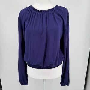 Cloth & Stone Women's Purple Long Sleeve Blouse Size Medium